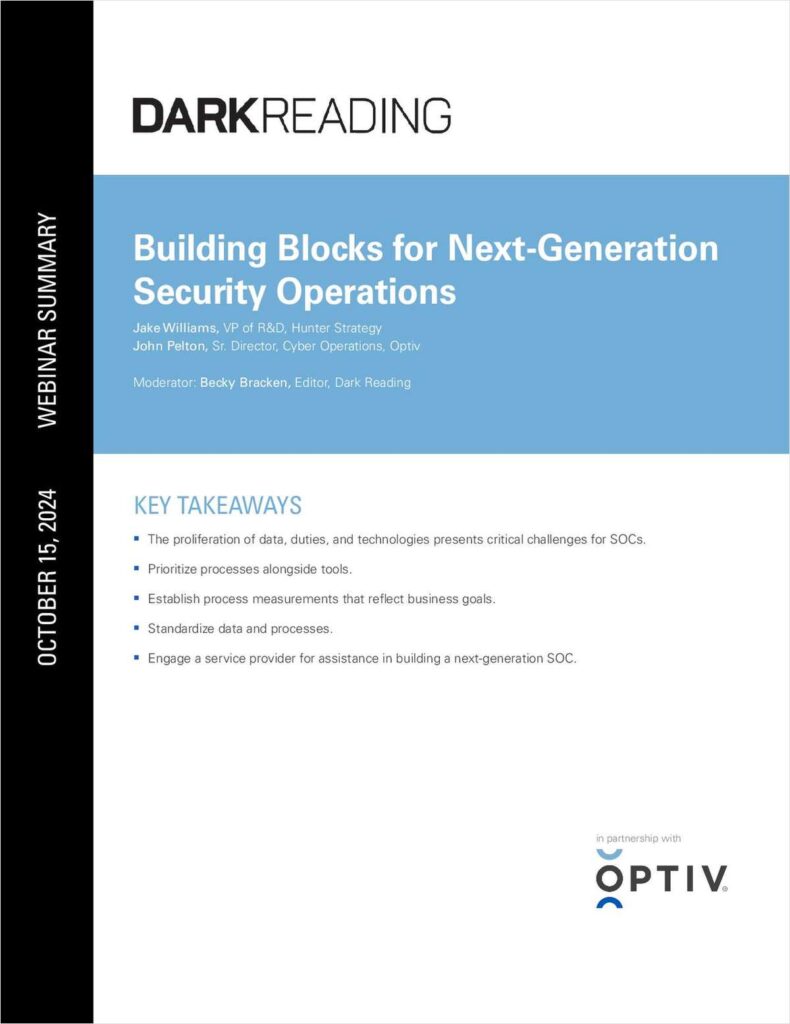 Building Blocks for Next-Generation Security Operations