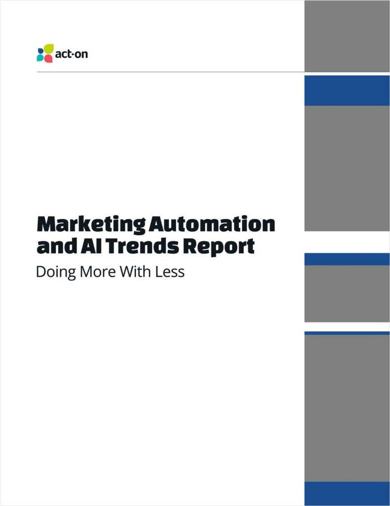 Act-On Marketing Automation and AI Trends Report”