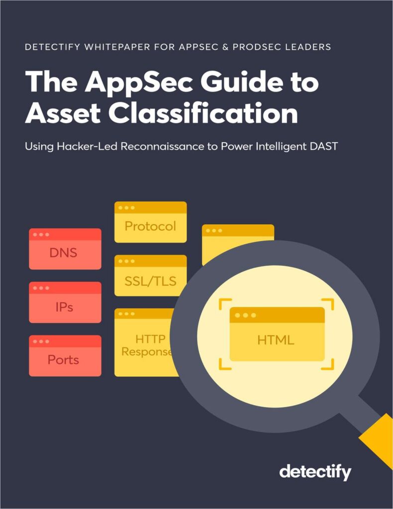 Detectify Whitepaper For Appsec & Prodsec Leaders The Appsec Guide To Asset Classification